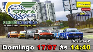 OLD STOCK RACE | Corrida 2 | 4ª Etapa 2022 - Interlagos (SP) | Ao Vivo