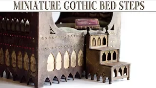 🛠How to Build Mini Gothic Bed Steps🛠