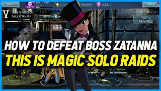 Injustice 2 Mobile | How to Defeat Boss Zatanna | This is Magic Solo Raids