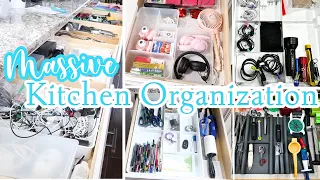 KITCHEN DRAWER ORGANIZATION IDEAS 2023 /  DECLUTTER AND ORGANIZE WITH ME