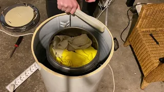 The 2800 RPM AEG spin dryer without the metal lid.