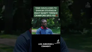 Shakur Stevenson BEATS Tank Davis⁉️ Terence Crawford Says Yes‼️🔥🔥🔥🔥🥊 #Boxing