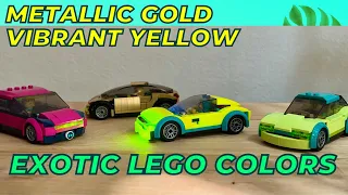 🚗 Lego Car MOCs in RARE lego colors