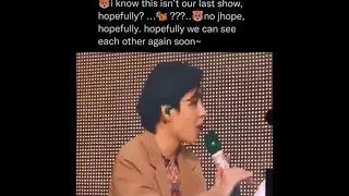 BTS Jhope vs Hopefully 🤣🤣 during V's speech at concert