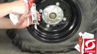 Installing TireJect tire sealant