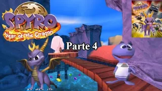 Spyro 3: Year Of The Dragon (117%) Parte 4 - A Cratera Derretida e uma Praia cheia de desafios