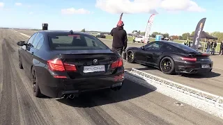 700HP Porsche 991 Turbo S vs 830HP BMW M5 F10 HPT