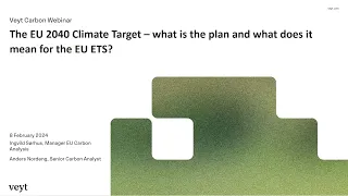 Veyt's take on the EU 2040 climate target