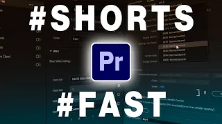 How to edit YouTube Shorts FAST in Premiere Pro!