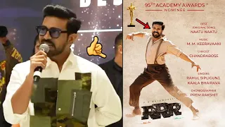 1st Time In The History Of Indian Cinema🔥 | Ram Charan Is The Face Of #RRRMovie Naatu Naatu @Oscars