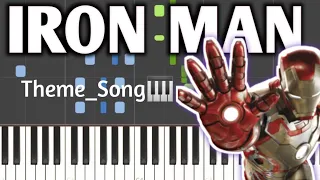 Iron Man 3 | Main theme - one handed (Easy Piano cover) | Synthiano Cover