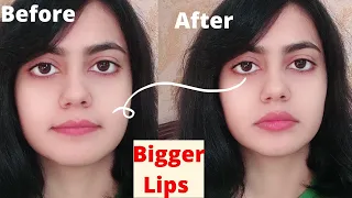 How to Get plump lips, bigger lips, fuller lips naturally and permanently Live results in 3 minutes