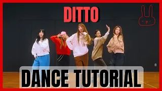 NewJeans - DITTO Dance Practice Mirrored Tutorial (SLOWED)