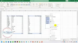 Tạo Slicer kết nối nhiều bảng Pivot Table trong Excel