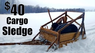 Cargo Sledge for $40- DIY- Dog Sled Design!