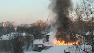 Архангельск. Пожар на Выучейского