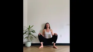 Wide wall squat