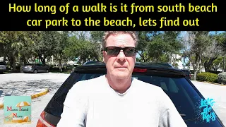 How long of a walk is it from south beach car park to the beach, lets find out #beach #marco #sun