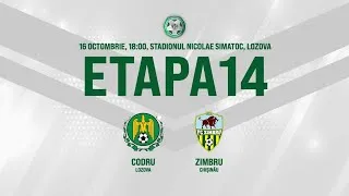 LIVE: DIVIZIA NAȚIONALĂ,Etapa 14,CS CODRU  - FC ZIMBRU 16.10.2020, 18:00