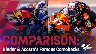 Comparison: Pedro Acosta & Brad Binder's Famous Comebacks!