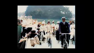 [60 FPS Restoration] June 1899 - Ladies Cycling Display in London