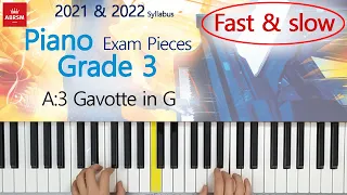A3 Gavotte in G - ABRSM Piano Grade 3 - 2021&2022