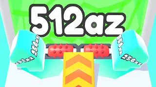 JELLY RUN 2048 — INFINITY ∞ 512 AZ... Wall! (Not 'ZA', Gameplay)