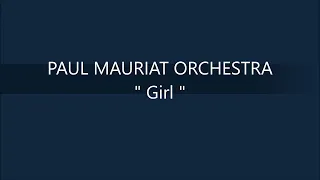PAUL MAURIAT ORCHESTRA   Girl