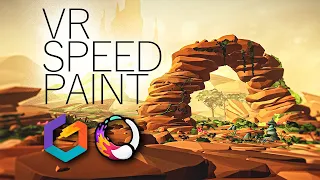 VR Speed Paint | The Tilt Brush Canyon (3hr Workflow)