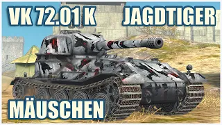 VK 72.01 (K), Mäuschen & Jagdtiger • WoT Blitz Gameplay