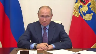 Владимир Путин провёл совещание о мерах по ликвидации разлива дизельного топлива в Красноярском крае