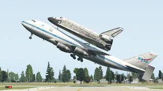 B747 Pilot Got Fired After Dropping NASA Space Shuttle During Takeoff | XP11