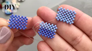 How to beaded with 1 or 2 needle Right Angle Weave Method/Tutorial for Beginners