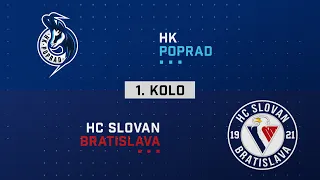 1.kolo HK Poprad - HC Slovan Bratislava HIGHLIGHTS