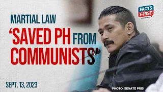 Sen. Robin Padilla's pro-Martial Law narrative