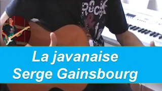 La javanaise - Serge Gainsbourg - La mélodie pour guitare + Partition est tab