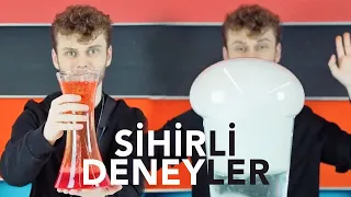 ŞAŞIRTICI SİHİRLİ DENEYLER! (Yapay Kar Yapmak, Sihirli Annem Dumanı, Su Geçirmez Ayakkabı)