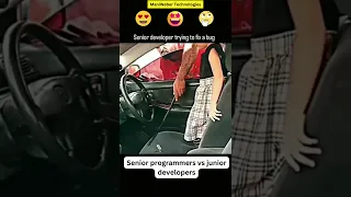 Senior programmers vs junior developers #shorts