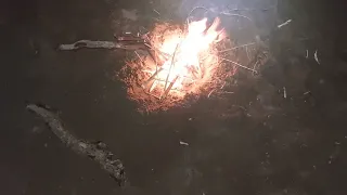 Bank fishing for striper on the Sacramento river at night