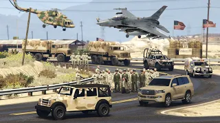 Russian Air Attack on US Military Convoy | Russia vs  Ukraine War - GTA 5