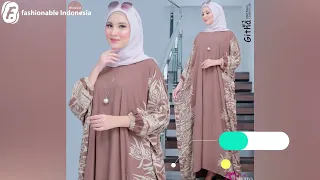 Trend Baju Gamis Kaftan muslimah Terbaru 2024