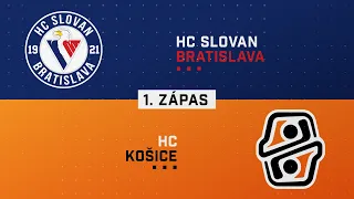 1.zápas semifinále HC Slovan Bratislava - HC Košice HIGHLIGHTS