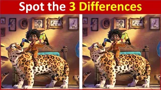 Spot 3 differences between two images | Encanto | Pictures puzzle number 029 #Antonio #Madrigal