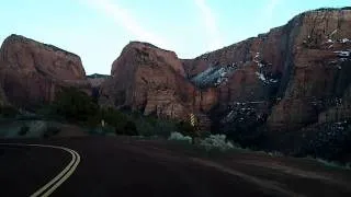 Driving Timelapse: Zion National Park Kolob Canyons, Utah