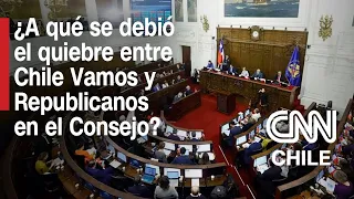 Chile Vamos y Republicanos: Su polémica división en el Consejo Constitucional