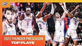 Best OKC Thunder Plays From the 2023-24 NBA Preseason ⚡️