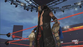 WWE 2K24: 8-Man Extreme Falls Count Anywhere Elimination Championship Match