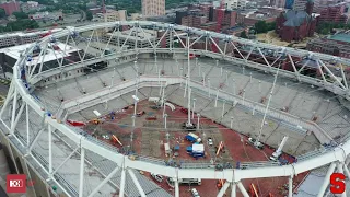 Carrier Dome Update - Roof Cable Net