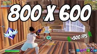 800x600 (240 HZ) is *UNFAIR* in Fortnite Ranked (UNREAL) | Lowest Delay Stretch Res