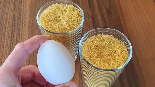 WIRE Noodles AND TWO EGGS. You will be amazed by the result and you will love the taste 😍